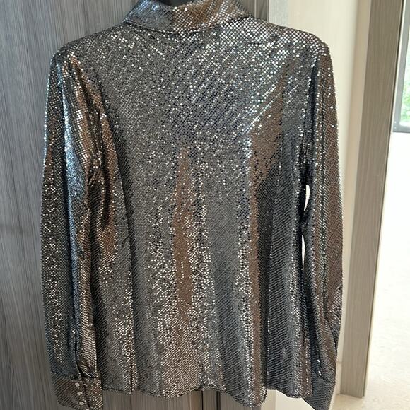 NWT $230 C/MEO COLLECTIVE Australia AFTER DARK button up SHIRT US M - Picture 8 of 16